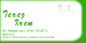 terez kren business card